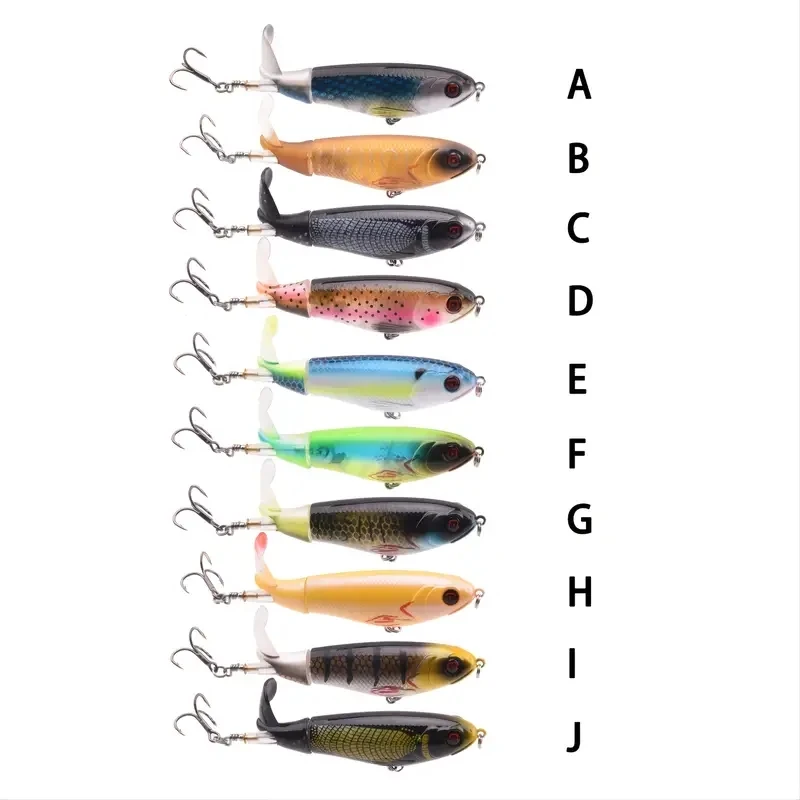 Fishing Lures  With Floating Rotating Tail Topwater Bait Freshwater Saltwater Lures For Carp Bass Pike 10.5cm/17g - 3