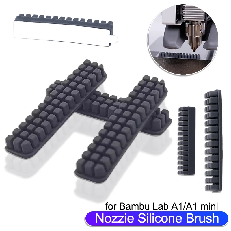 Für Bambu Lab A1 Mini Düse Wischer Düse Pinsel Silikon Pinsel Brutstätte Montiert Für Bambu Lab 3D Drucker Labor A1 Mini Zubehör