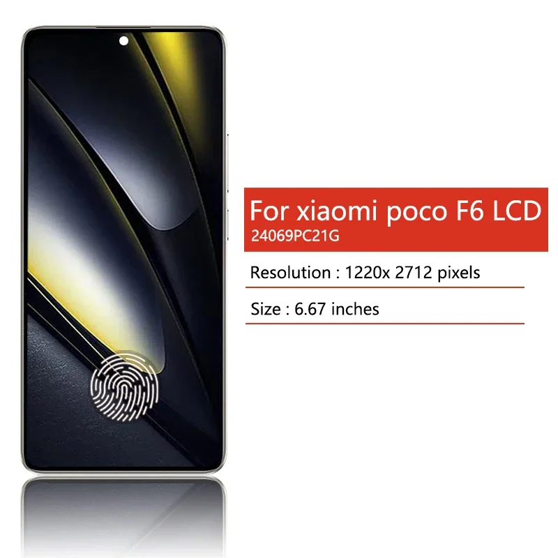 6.67“New AMOLED for Xiaomi Poco F6 lcd 24069PC21G display touch