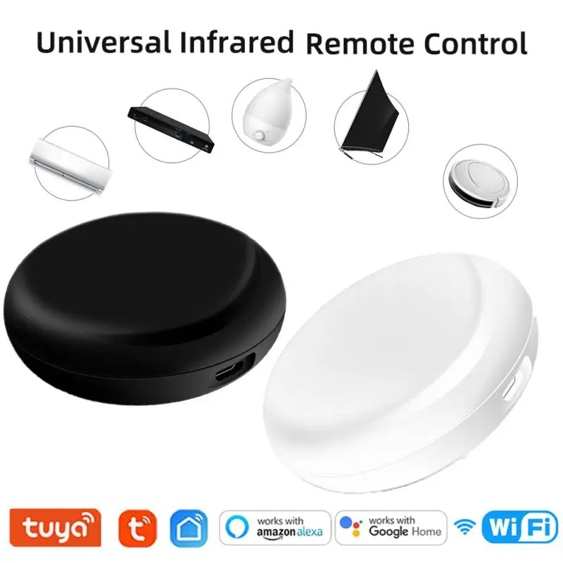 

Tuya WiFi IR Remote Control Universal Home Remote Controller For Air Conditioner TV DVD Support Alexa,Google Home Smart Life