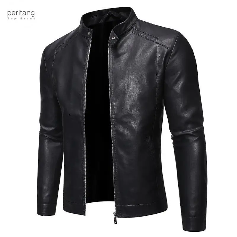 

New Men Faux Leather Jacket Motorcycle 5XL Men's Jackets Black Jaqueta De Couro Masculina Outwear Male PU Leather Coats Men