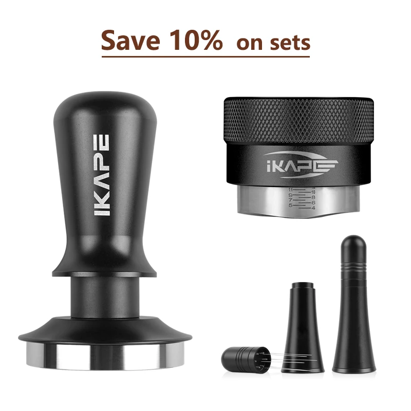 

Товары для эспрессо IKAPE, набор кофейных инструментов с дужкой V3 (костюм из трех частей, черный)