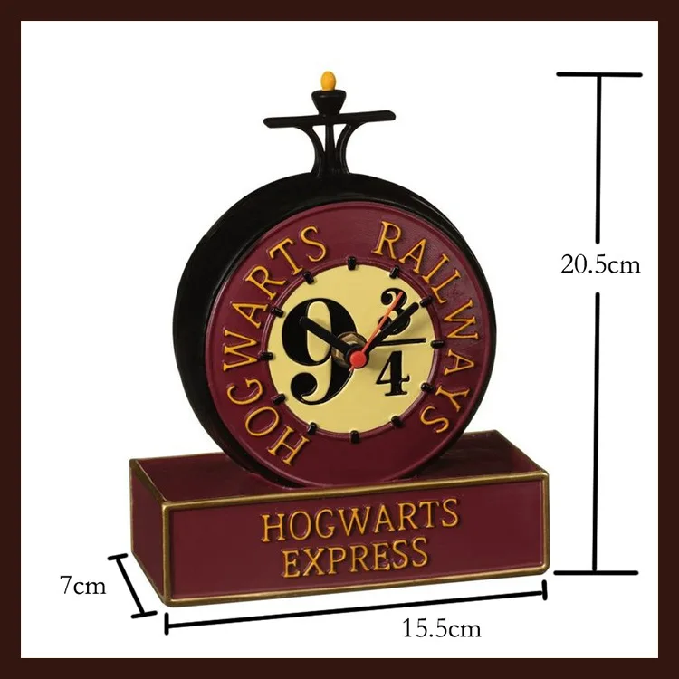 Plate-forme Harry Potter 9 3/4, périphérique Poudlard, horloge de bureau,  vintage, horloges créatives, maison, décoration européenne, jouets pour