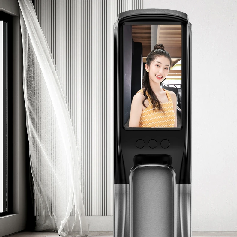 AI Tech Smart Door Lock With Alarm Function Security Automatic Wifi Digital Fingerprint Door Lock
