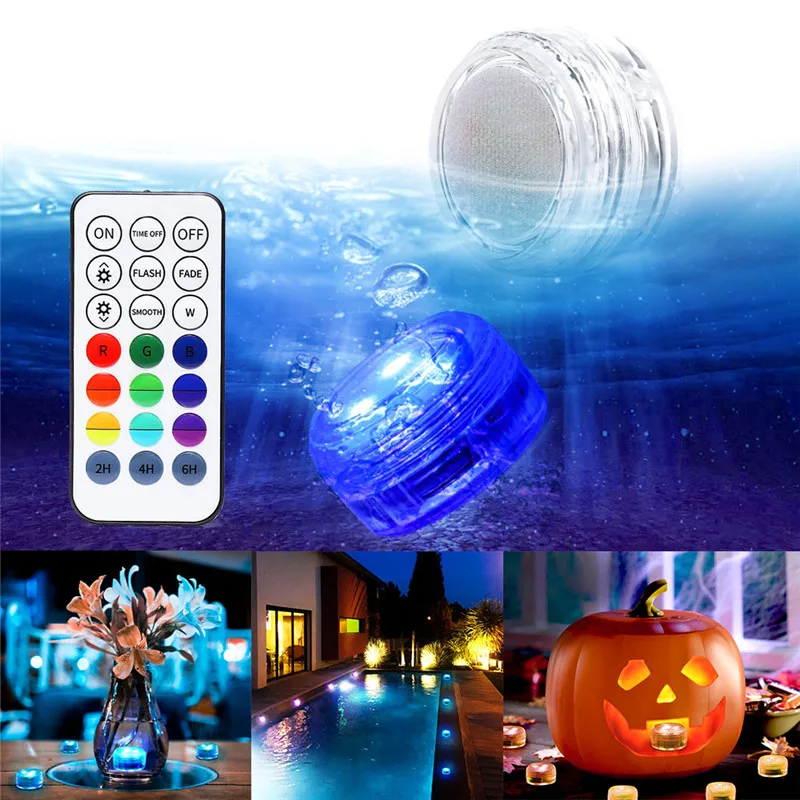 Ip68 Waterproof Multicolor Diving Led Light Underwater Night Light Pool