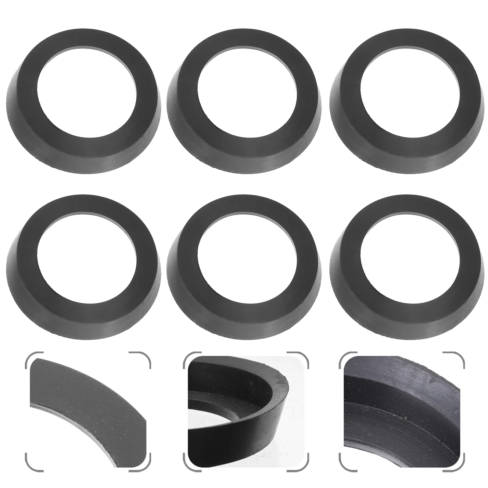 

6 Pcs Hand Pump Cup Seal Water Pitcher Airtight Jug Universal Rubber Manual for
