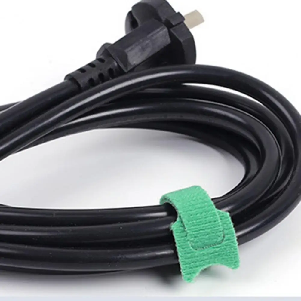 

Cable Management Band 100Pcs Practical Fastener Tape Reusable Cable Straps Wire Ties Cable Management Home Supply