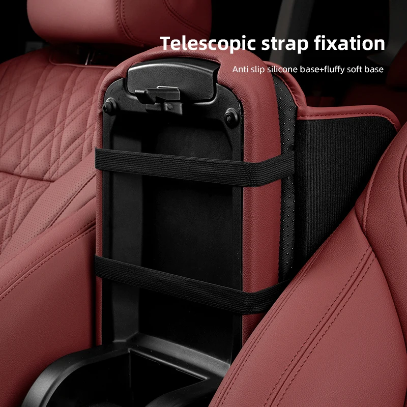 Luxurious Leather Armrest Box Cushion Pad