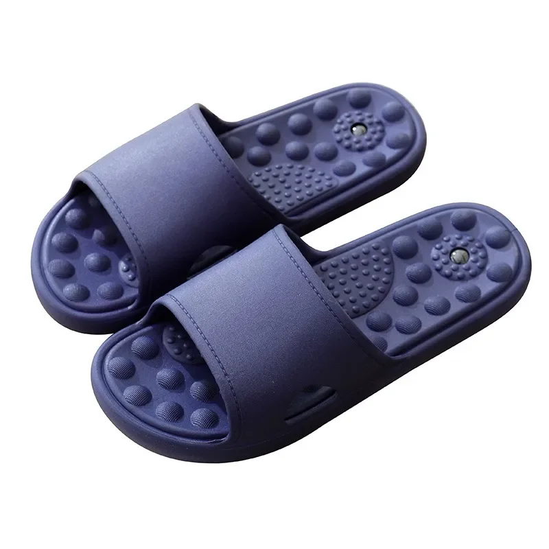 Slippers Women's Summer Home Couple Indoor Bath Non-slip Soft Bottom Cool Slippers Men's Massage Home Bathroom