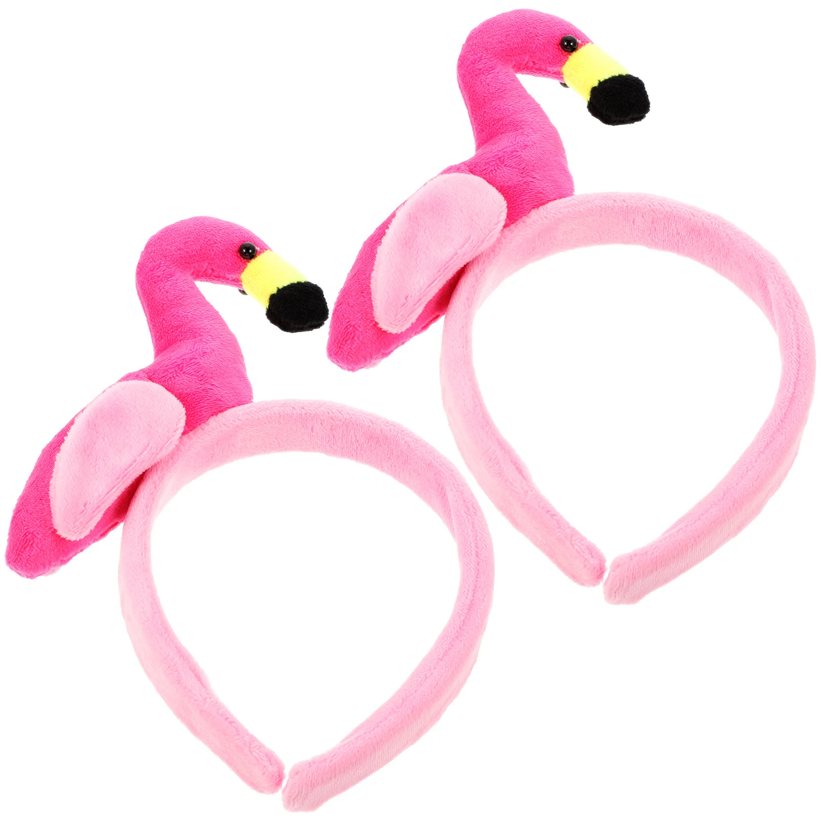 

2 Pcs Hair Bands Flamingo Headband for Women Hawaiian Party Headgear Make up Animal Creative Hoops Child
