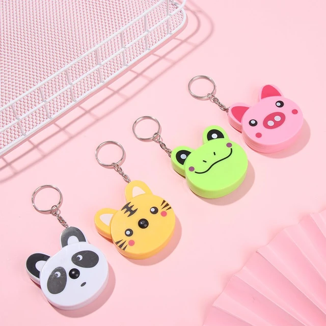 Cartoon Keychain Measuring Tape - Retractable Tape Measure with Keychain  for Sewing and Ruler 