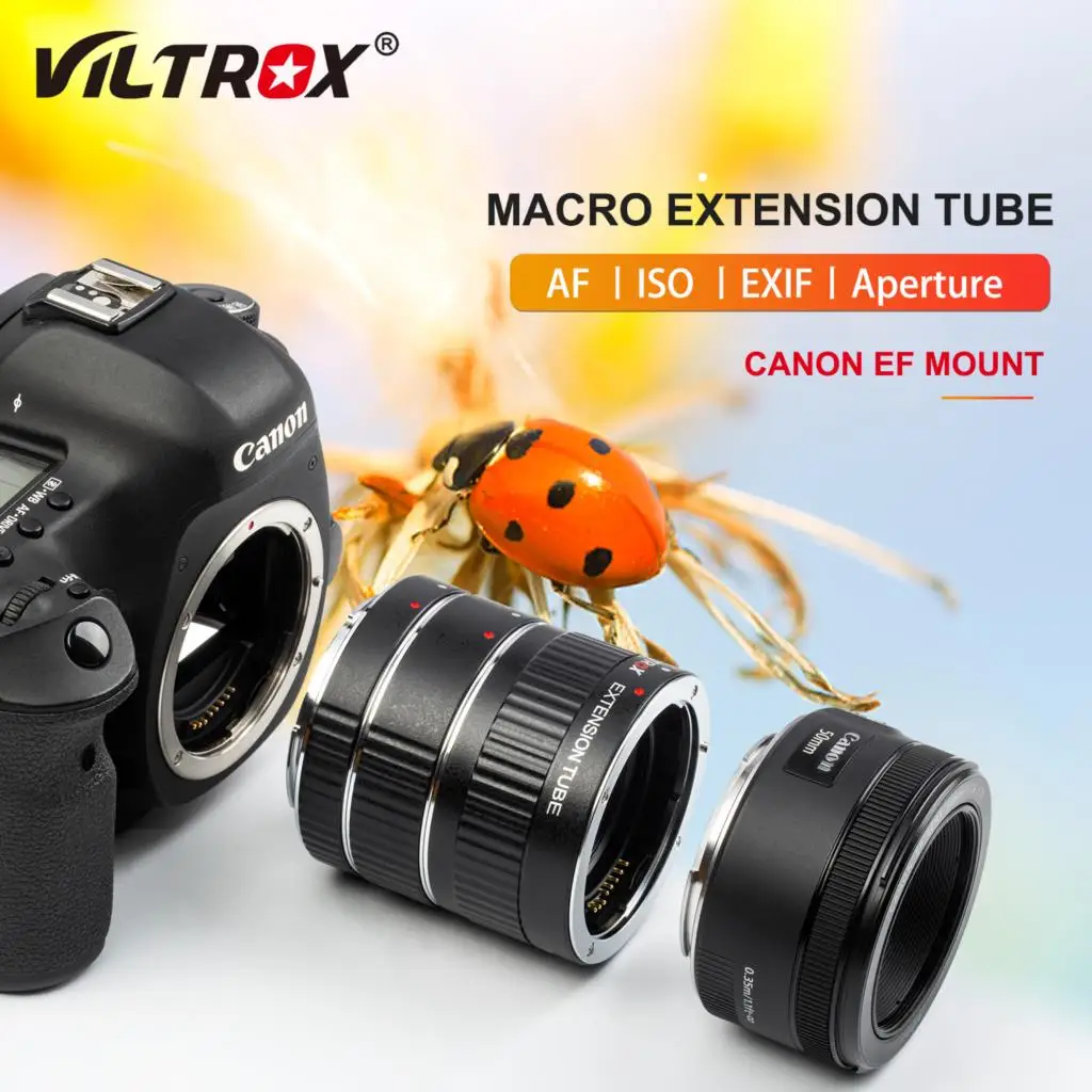 ViltroxDGCMacroExtensionTubeLensAdapterAFAutoFocusforCanon