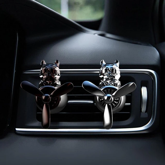 Auto Lufterfrischer Pilot Rotierenden Propeller Bulldog Parfüm Diffusor Air  Outlet Automobil Duft Diffusor Auto Zubehör - AliExpress