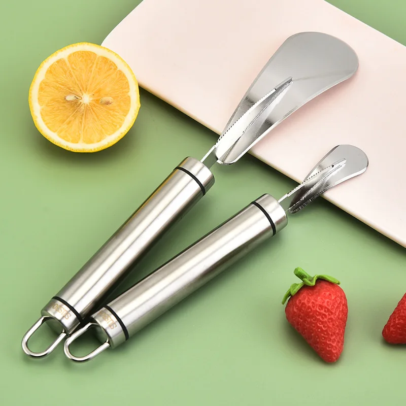 Stainless Steel Orange Grapefruit Peeler Fruit Opener Skinning Knife Vegetables Peeling Cutter, orange peeler