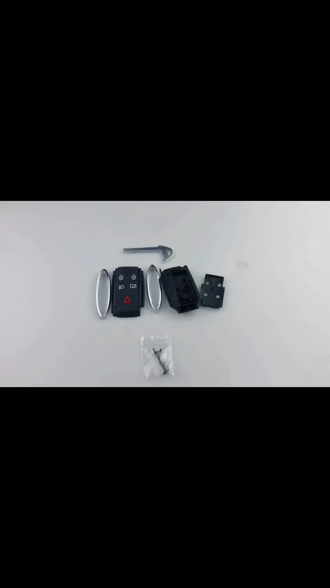 Coque Clé Intelligente 5 Boutons Jaguar – Boîtier Remplacement Pour XF, XK, XKR 2007-2012, X-Type, S-Type – Lame Non Découpée