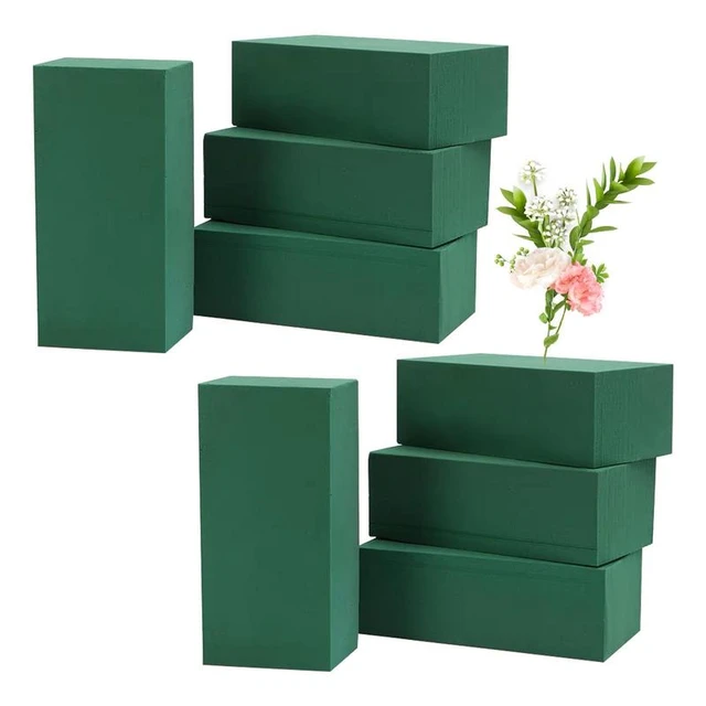 Green Flower Foam Moisturizing Foam Blocks For Crafts 8 Pcs Foam