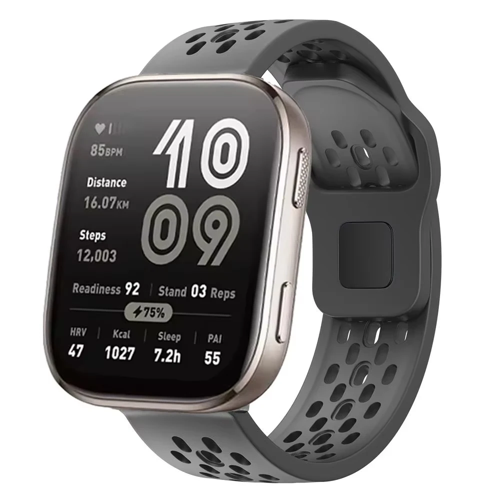 Breathable Silicone Sport Watch Band - 22mm Watch Strap