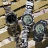 SANDA Top Brand G Style Camouflage LED DigitalWatch Men Waterproof Ms Sport Watches Stopwatch Chronograph Male Electronic Watch 5