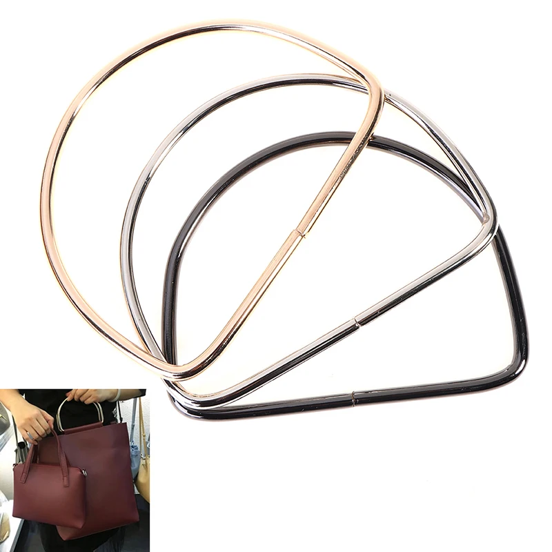 

1 Pcs Metal Big Circle Hand-in-hand Iron Ring Replacement Women Handbag Handles Metal Hand-in-hand Case Bag Hardware Accessories
