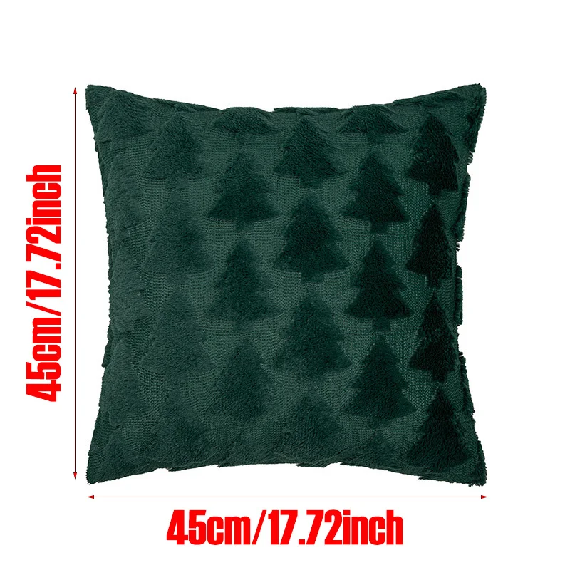 Faux Fur Christmas Pillow Cover for Winter Home Decor