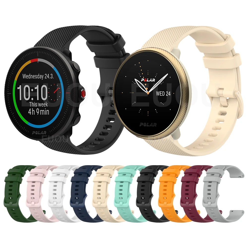  XHNee Correa de repuesto para Polar Unite Watch para mujeres y  hombres, correa de repuesto de silicona Polar Ignite de 0.787 pulgadas,  cierre de metal para Samsung Galaxy Watch Active 2