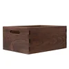 Black Walnut Desktop Storage Box Traditional Dovetail Joint Wooden Organizer Solid Wood Home Decor Box for Office or Living Room 5