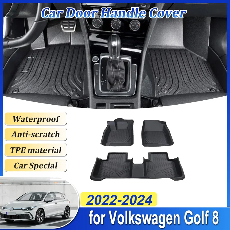 Mk8 R Mat LHD TPE Car Floor Mat For Volkswagen VW Golf 8 Mk8 GTI R-Line 2022 2024 ...