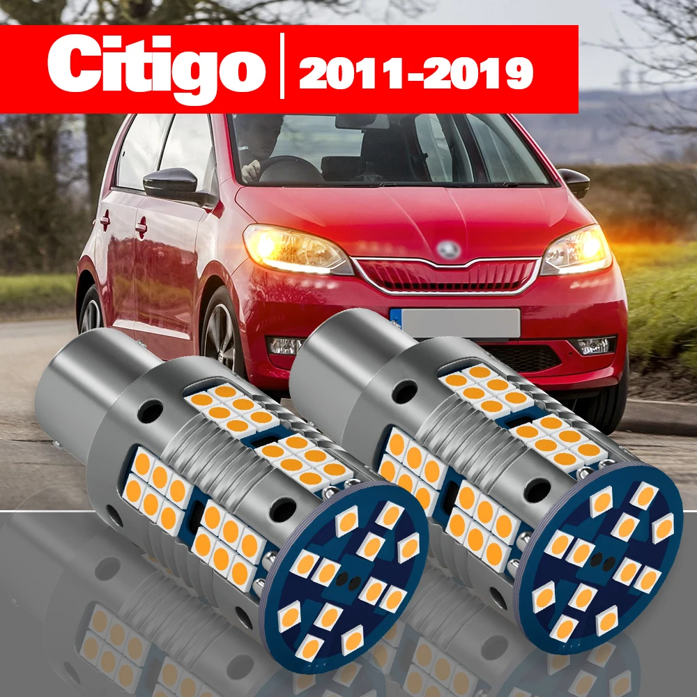 

For Skoda Citigo Citigo-e 2011-2019 Accessories 2pcs LED Turn Signal Light 2012 2013 2014 2015 2016 2017 2018