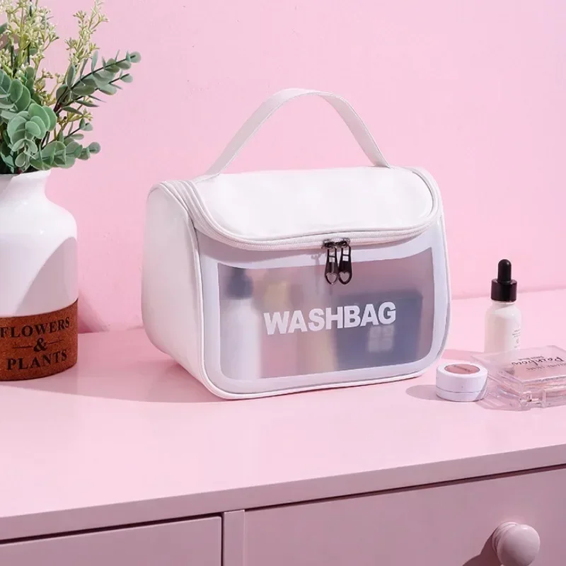 Portable Travel Wash Bag Female Transparent Waterproof Makeup Storage Pouch Large Capacity Cosmetic Organizer makeup organizer cosmetic bag cosmetic storage bag toiletry bag makeup bag cosmetic case