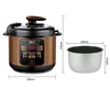 Hemisphere Electric Pressure Cooker Multi-function 5L Large-capacity High-pressure Rice Smart Appliance Cooking Machine 6