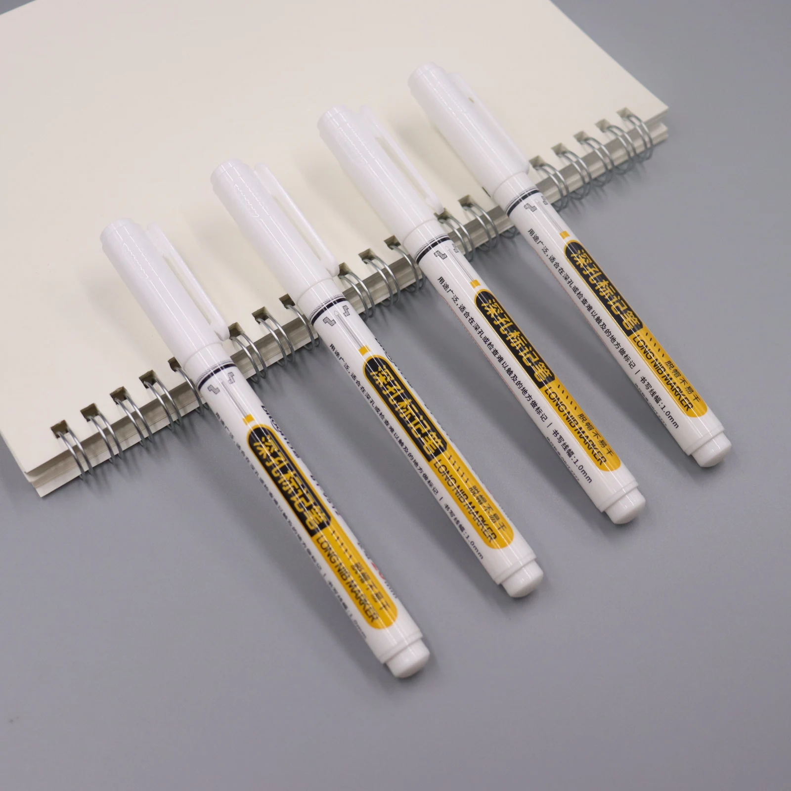 Permanent Markers White Marker Pens Pen Marker Permanent Marker Pen Permanent Marker Markers Pen Marker Pens Marker Pen Art Marker Pens Art Markers Paint Marker Pens 8pcs white Long Nib Marking 22mm Tip Oil Diy Pen Deep Hole Waterproof Permanent metal glass wood
