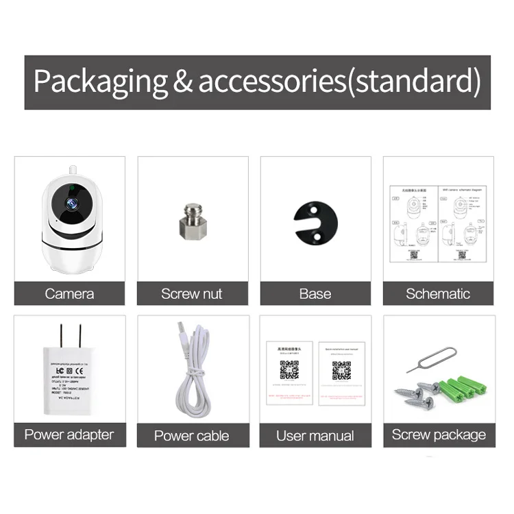 1080P Mini IP Camera 360°Automatic Rotation Tracking Cruise HD Night Vision Camera Smart Wireless WiFi Camcorder