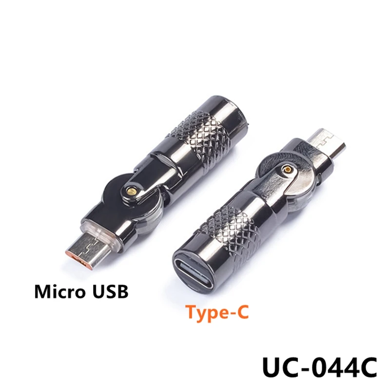 Revolving USB Type-C to Micro USB Adapter - High-Speed Charging & Data Transfer