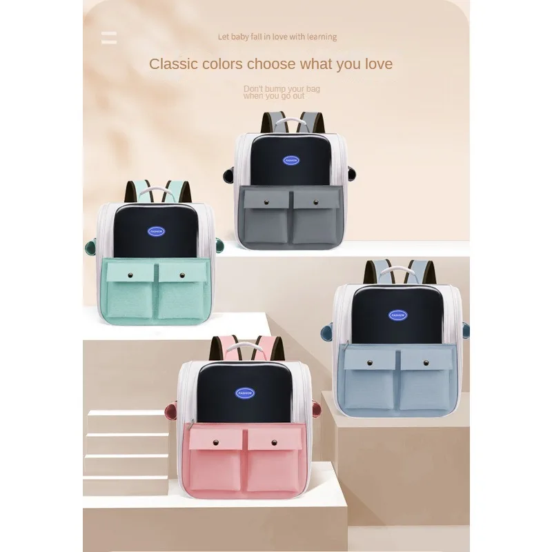 1PC Cat Bag Portable Two Shoulder Cat Book Bag for All Seasons Breathable and Stress Resistant Pet Backpack
