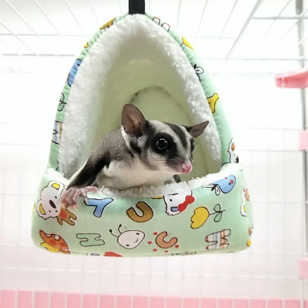 

Guinea Pig Hamster Sleeping Bed Small Pet Cotton Nests Winter Warm Mat Cave Soft Cage Hut Tent Accessories Thickened Parrot Nest