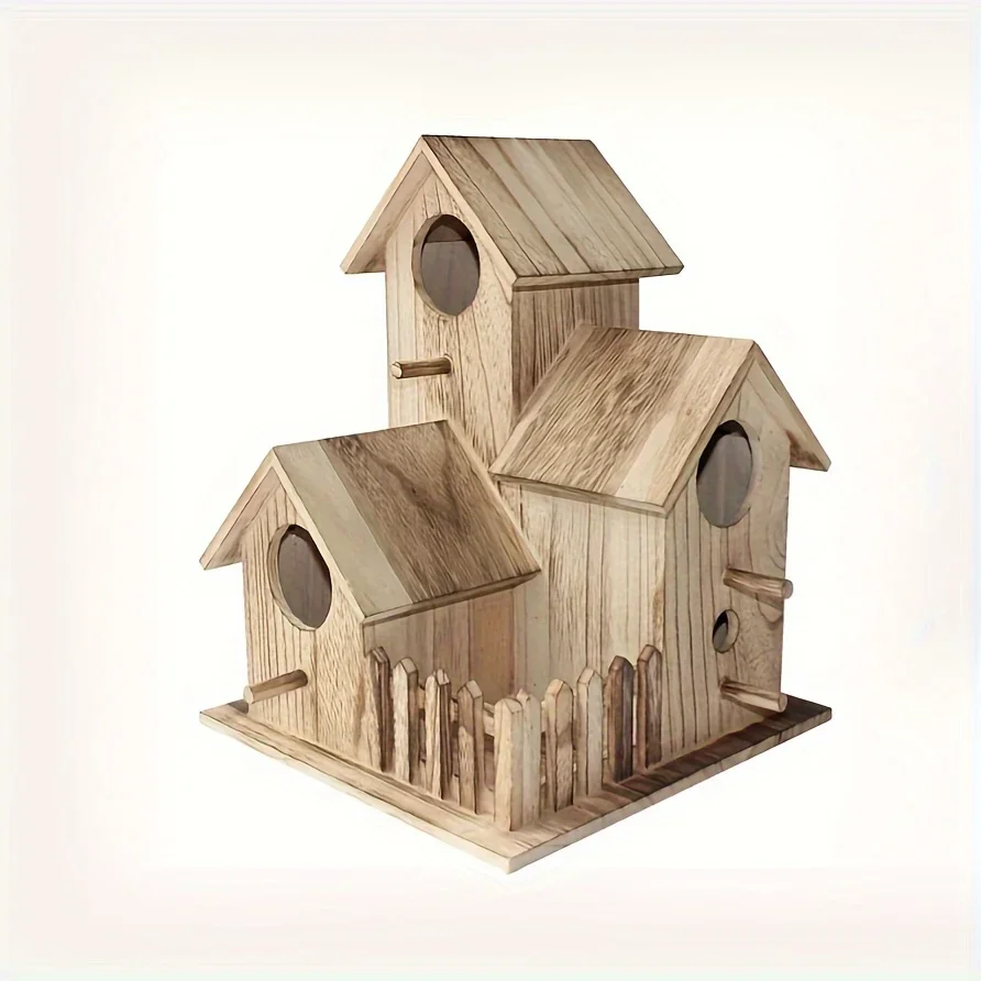 Bird House Cage Accessories Bird Nest Villa Style Wooden Bird House Cage bird cage accessories bird house bird nest