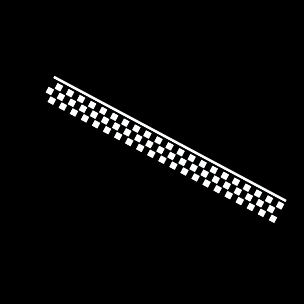 Checkerboard Waterproof Fuel Tank Decals - 50cm Vehicle Accessory Sticker