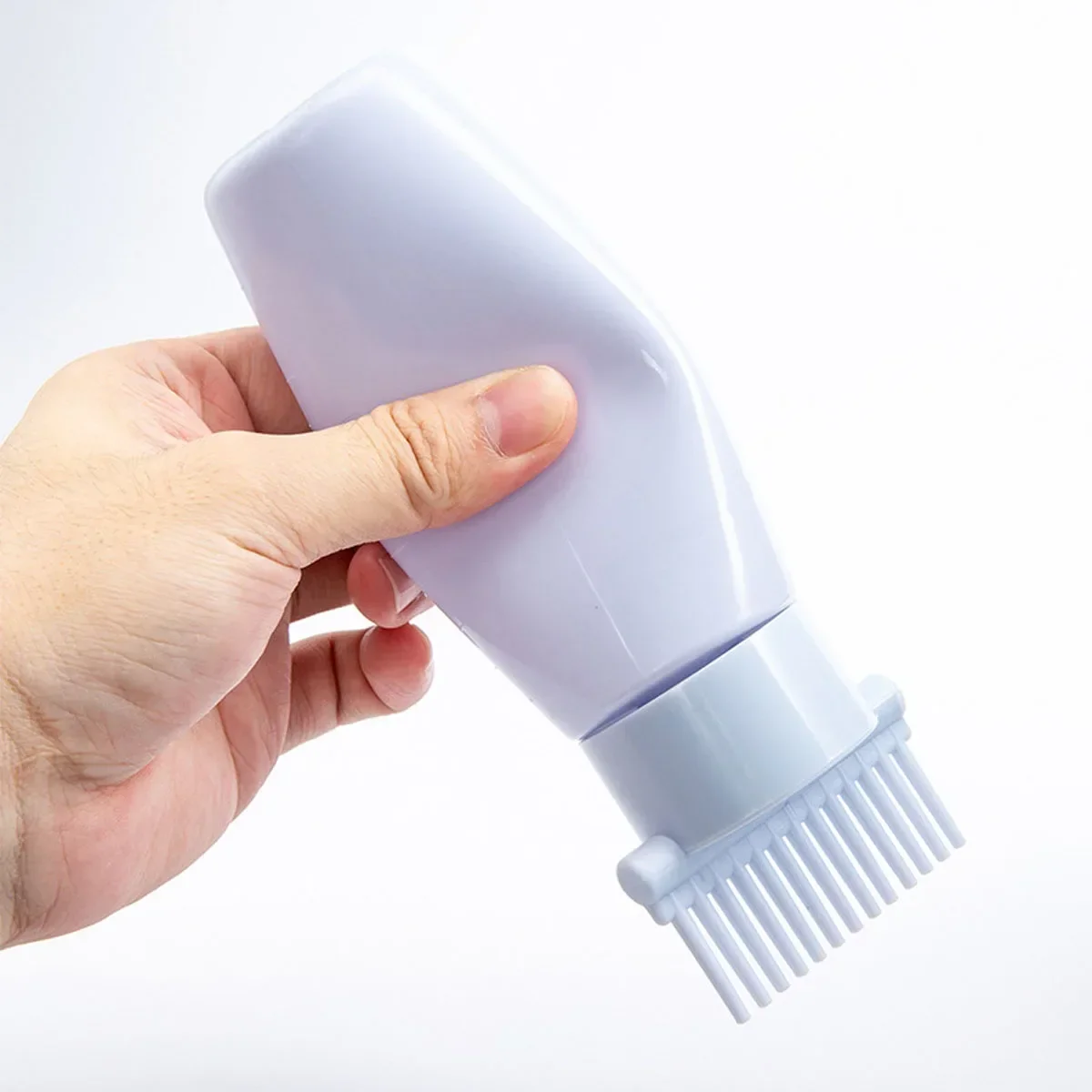120ML Refillable Bottle Hair Dye Shampoo Applicator Comb Dispensing Salon Oil Hair Coloring Styling Tool
