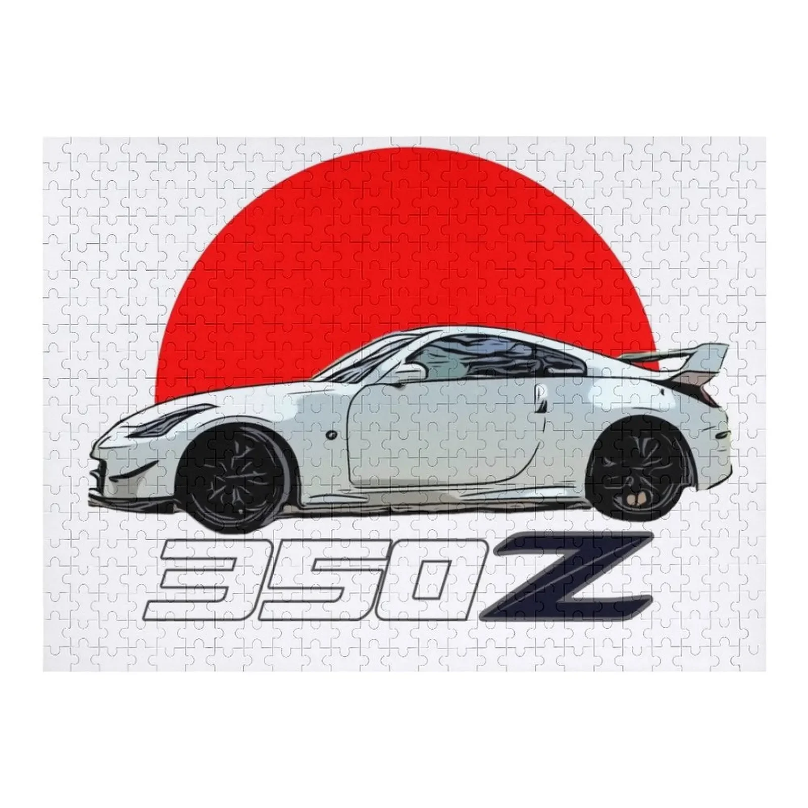 

white 350z Jigsaw Puzzle Personalized Gift Ideas Custom Gifts Customizable Gift Puzzle