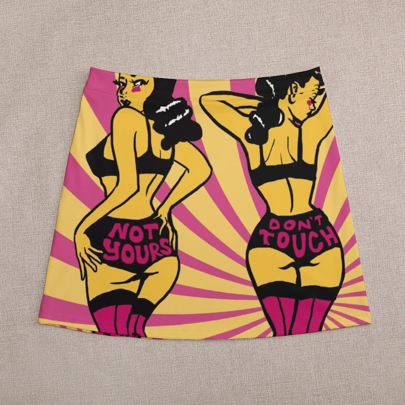 Not Yours, Don't Touch Mini Skirt women's summer clothing 2024 sexy skirt extreme mini dress