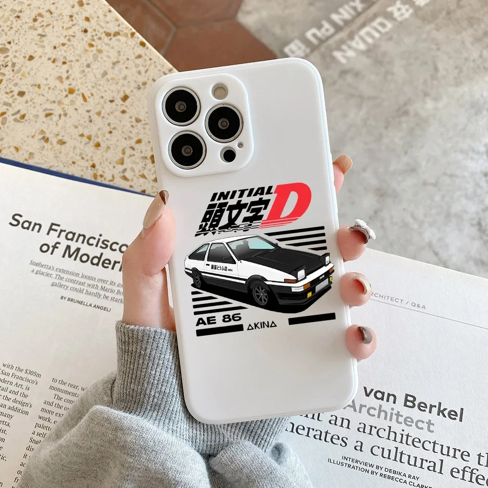 Japan Anime Initial D Car AE86 Soft Silicone Phone Case - Animation Design Cover