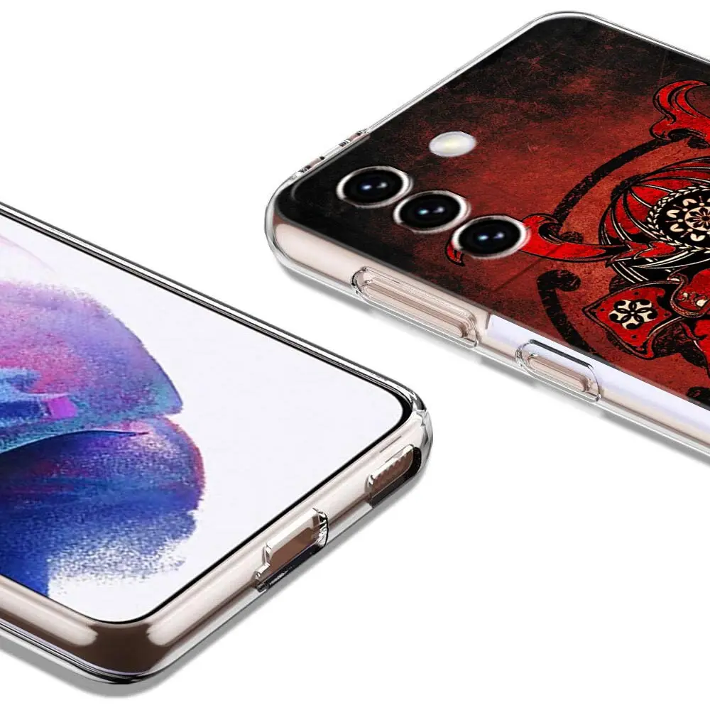 Japanese Bushido Samurai Clear Silicone Phone Case Cover