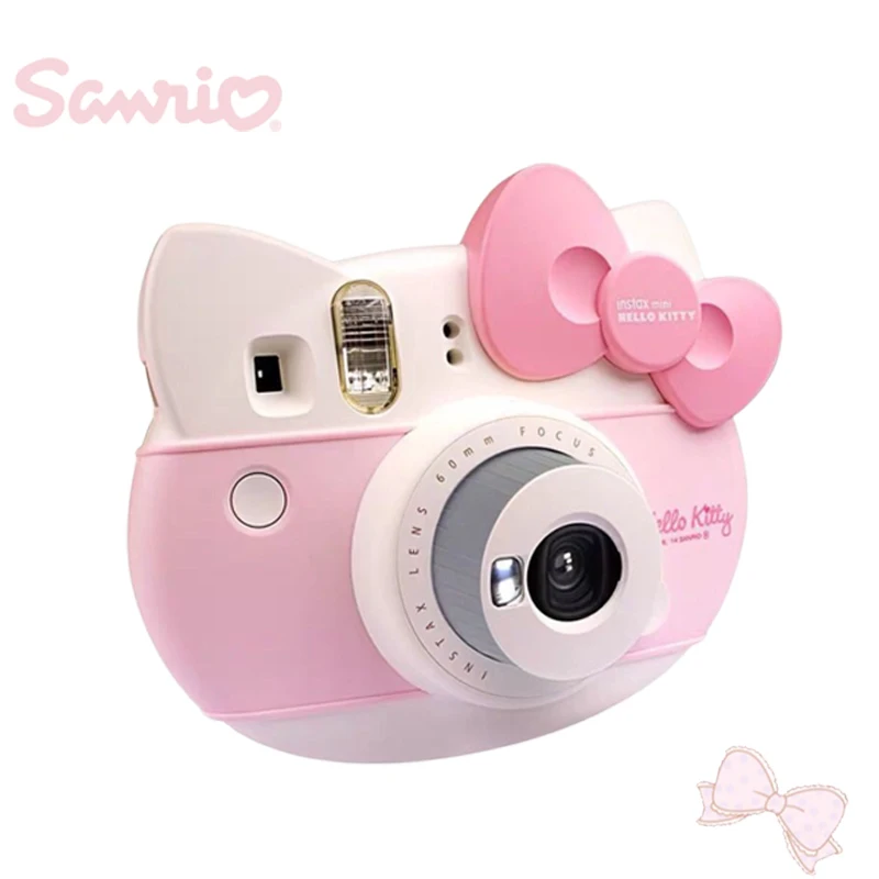 

Sanrios Hellokittys Anime Cute Cartoon Camera Simple Operation Easy To Carry Kawaii Christmas Gift Send Photo Paper Stickers