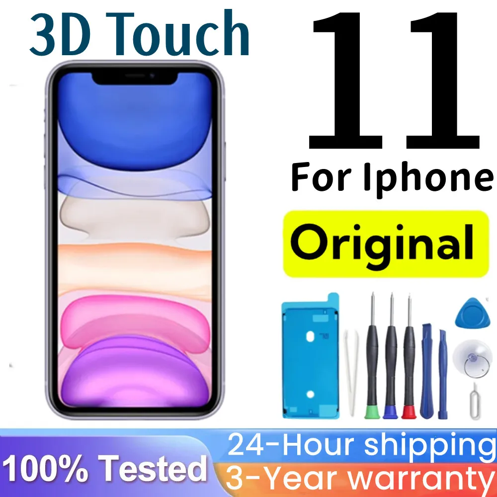 top selle OLED Display Screen for iPhone 11 pantalla digitizer assembly  For iPhone 11 screen replacement for iPhone 11 display