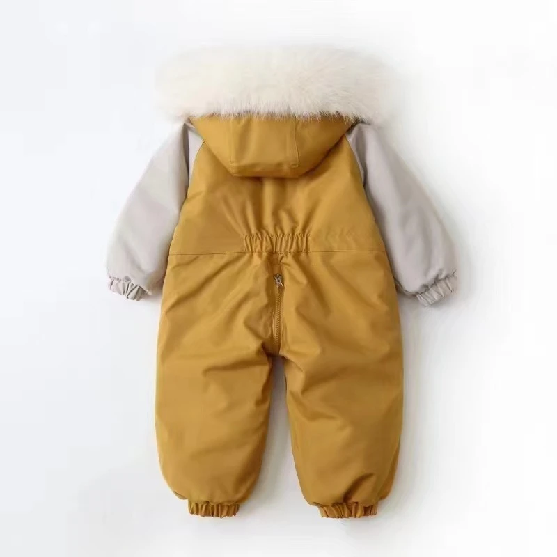-30 Degree Russia Children Winter Ski Suit children jackets Warm Thicken Baby Jumpsuit Children Clothing Set Waterproof Girls Snowsuit 2-5Y