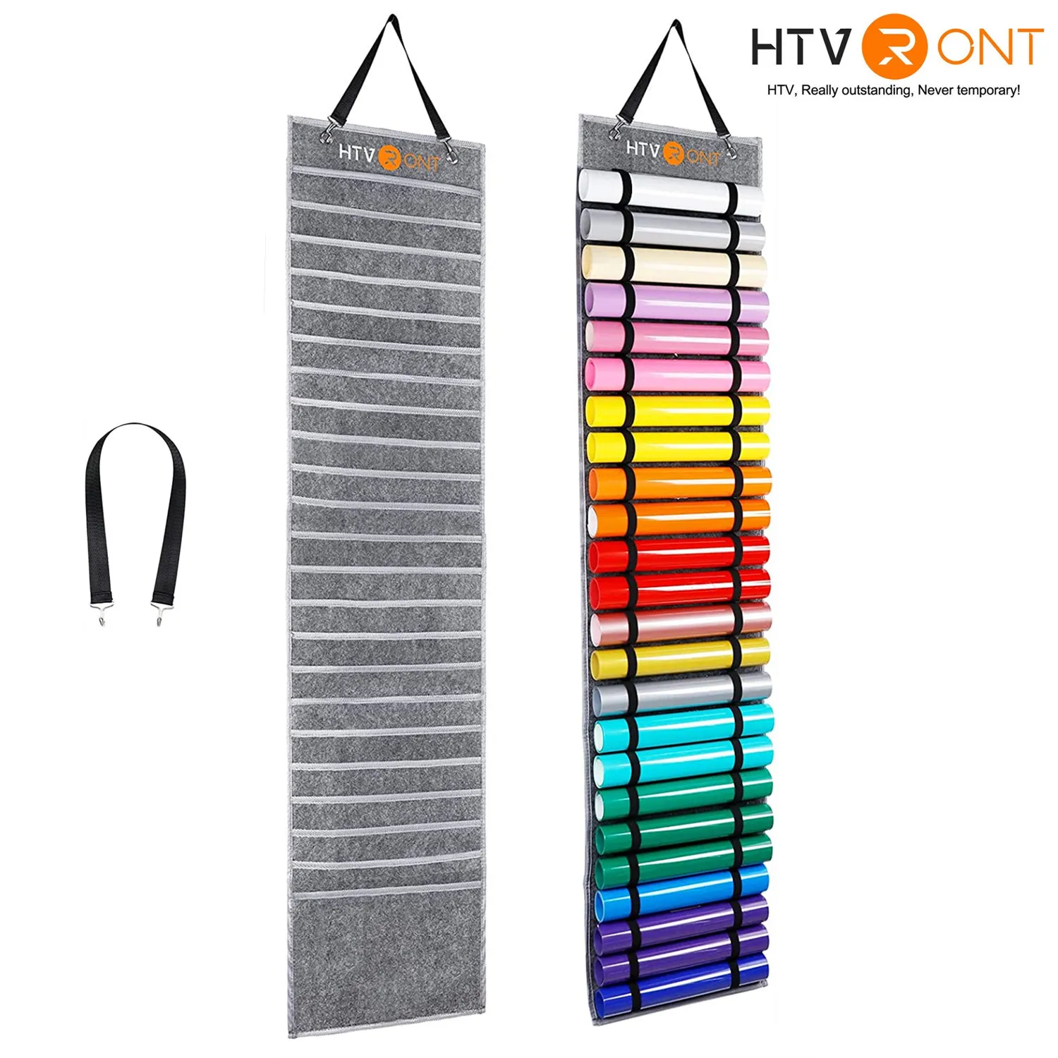 48Grid Vinyl Rolls Storage Holder Hanging Bag Vinyl Storage Rack