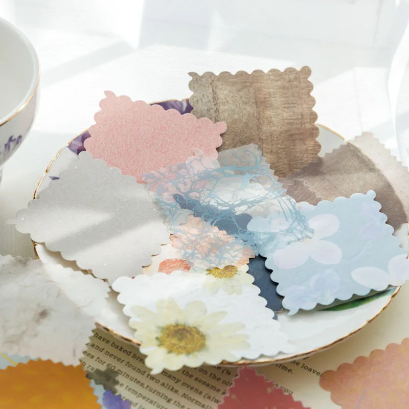 50 pcs Vintage Solid color memo pad DIY Diary Album Journal notebook Decorative Scrapbooking craft paper