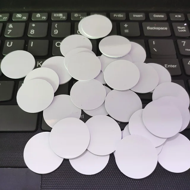 10pcs UID Coin RFID Card Tag Keyfob Rewrite UID Writable Block 0  ISO14443A Used to Copy 1k s50 13.56MHz Cards 5