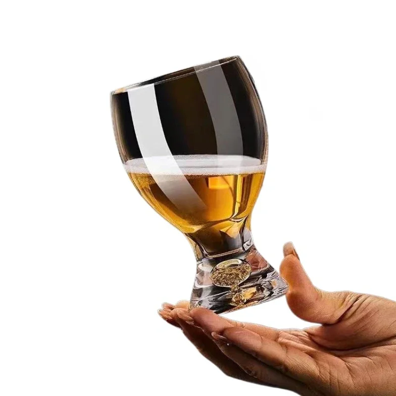 High-grade craft brewing wheat root beer cups home creative cold drink cups juice cups wine cups creative gold foil beer cups