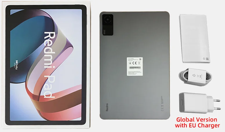 Achetez en gros In Stock Xiaomi Redmi Pad 6+128gb Rom Mtk Helio G99 10.61  Display Dolby Atmos Quad Speakers Tablet Android Laptop Computer Chine et Tablette  Android à 195 USD